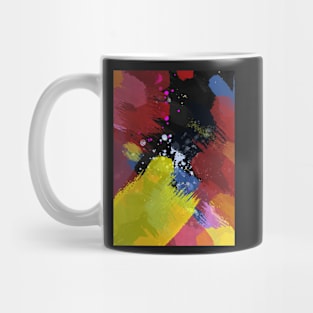 Chaos II Abstract Art Digital Painting Mug